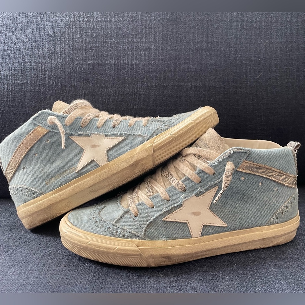 EEUC Golden Goose size 37 Mid Star. Denim blue.